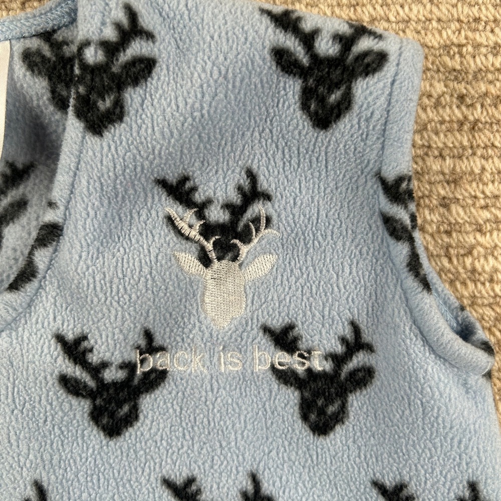 Halo SleepSacks Set of 2 Wearable Blankets Kids Medium 6-12 Months Blue Fleece - Picture 14 of 16